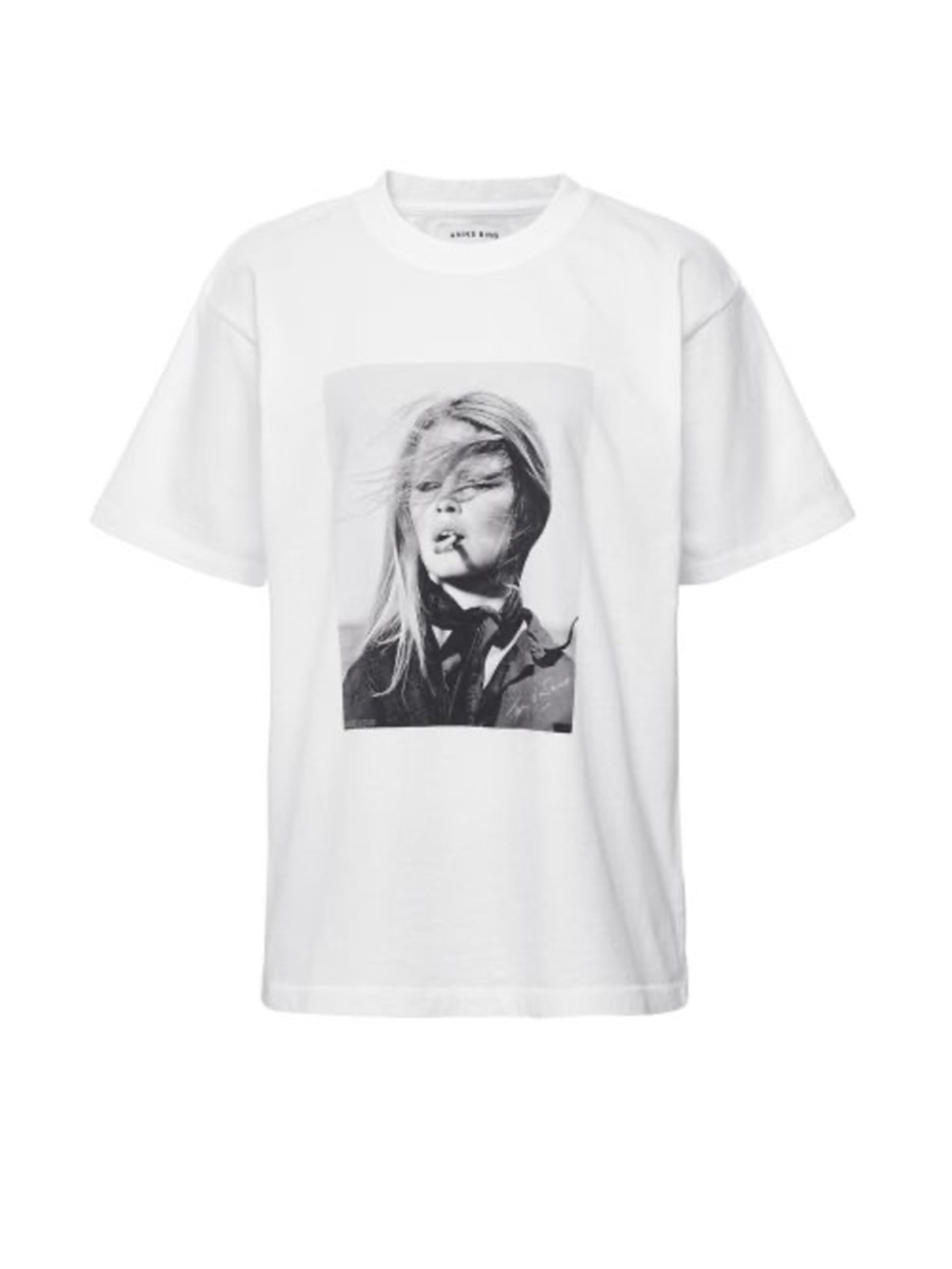 ANINE BING x Terry O'Neill Ida Cotton Graphic Tee - Brigitte Bardot Print Large - Picture 2 of 8